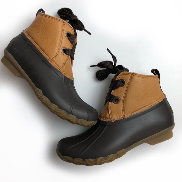 Sperry Shoes - SPERRY SALTWATER 2-EYE LEATHER DUCK BOOTS 7